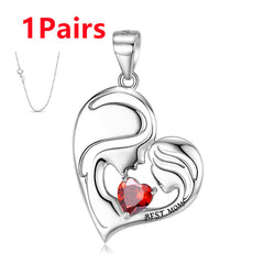S925 Sterling Silver Best Mom Necklace Mother's Day Series Necklace
