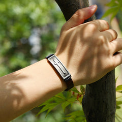 Cross Christian Belt Cowhide Bracelet