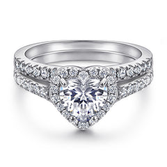 Women's 925 Sterling Silver Heart-Shaped Ring