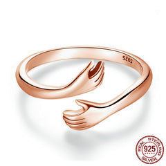 925 Sterling Silver Women's Hug Ring