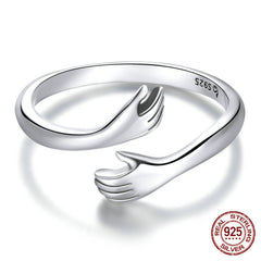 925 Sterling Silver Women's Hug Ring