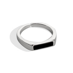 Sterling Silver Black Cool Wind Ring