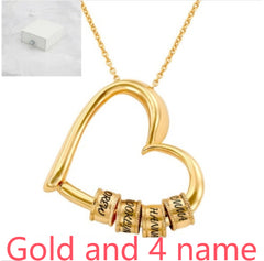 Personalized Heart Necklaces Women Jewelry Custom Name Necklaces & Pendants Mothers Day Gift