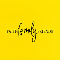 Faith Family Friends  Christian Decal