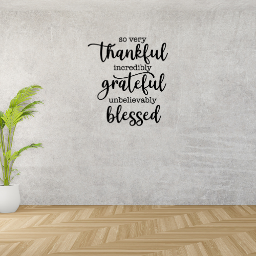 Thankful Grateful Blessed Christian Decal