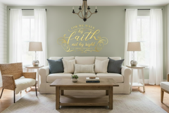 We Walk By Faith  Christian Decal