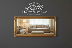We Walk By Faith  Christian Decal