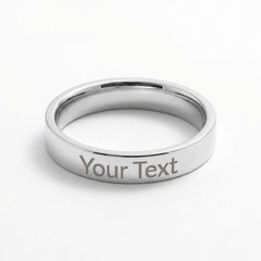 Heartfelt Personal Touch Engraved Woman's Ring