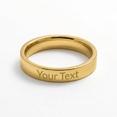 Heartfelt Personal Touch Engraved Woman's Ring